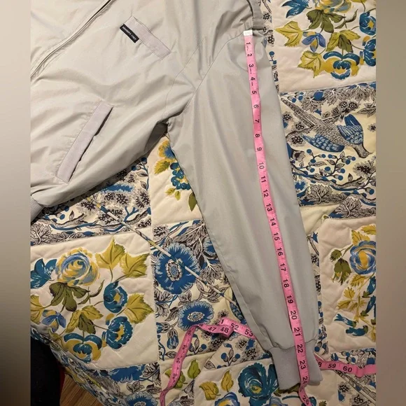 Members Only Vintage Beige Full Zip Up Jacket, Size Small (Unisex) - Picture 11 of 11